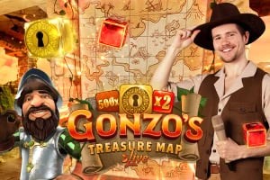 Gonzo's Treasure Map by Evolution, showcased at xon-casino.pl – game logo