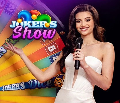 Joker’s Show online game logo by Skywind Group on xon-casino.pl